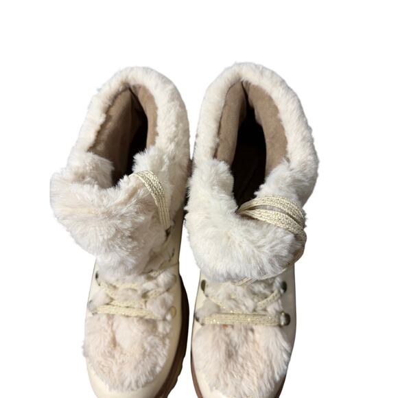 Sam Edelman Kilbourne Faux Fur Boat Size 8 - Picture 9 of 16